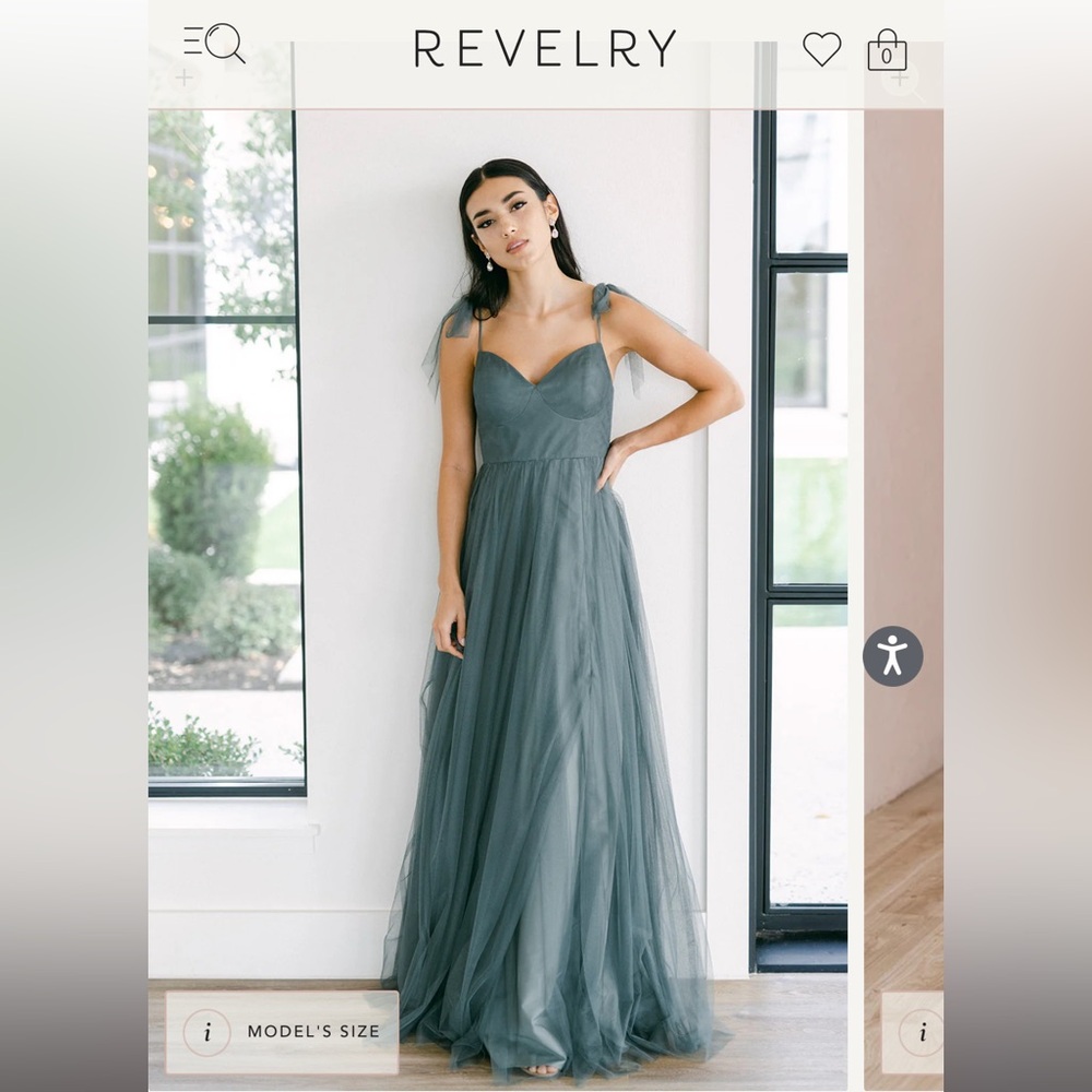 REVELRY SERENITY TULLE DRESS - FRENCH BLUE - SIZE 8